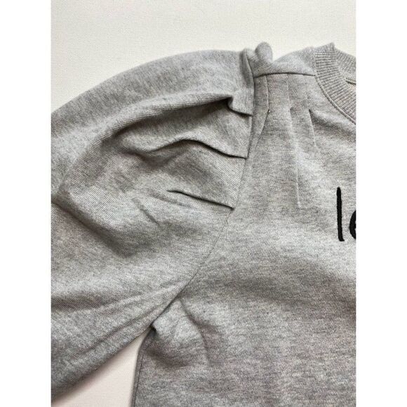 Charter Club Scottie Dog Sweatshirt Top Women's PETITE MEDIUM Gray Black Relaxed - Picture 6 of 10